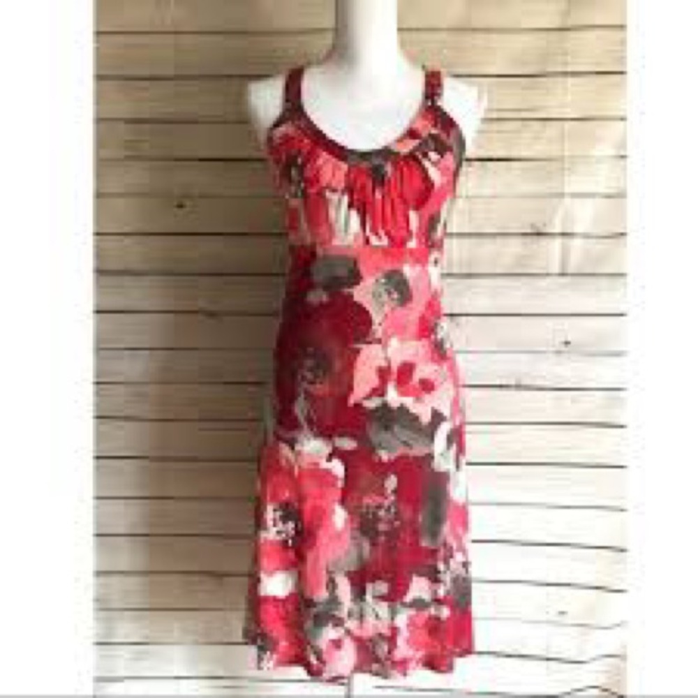 Tommy Bahama Red Floral Dress size small